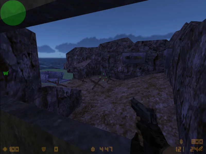Скачать de_beach2k для CS 1.6: карта с точками под бомбплей, .nav для ботов, оптимизация и баланс сторон - Скриншот
