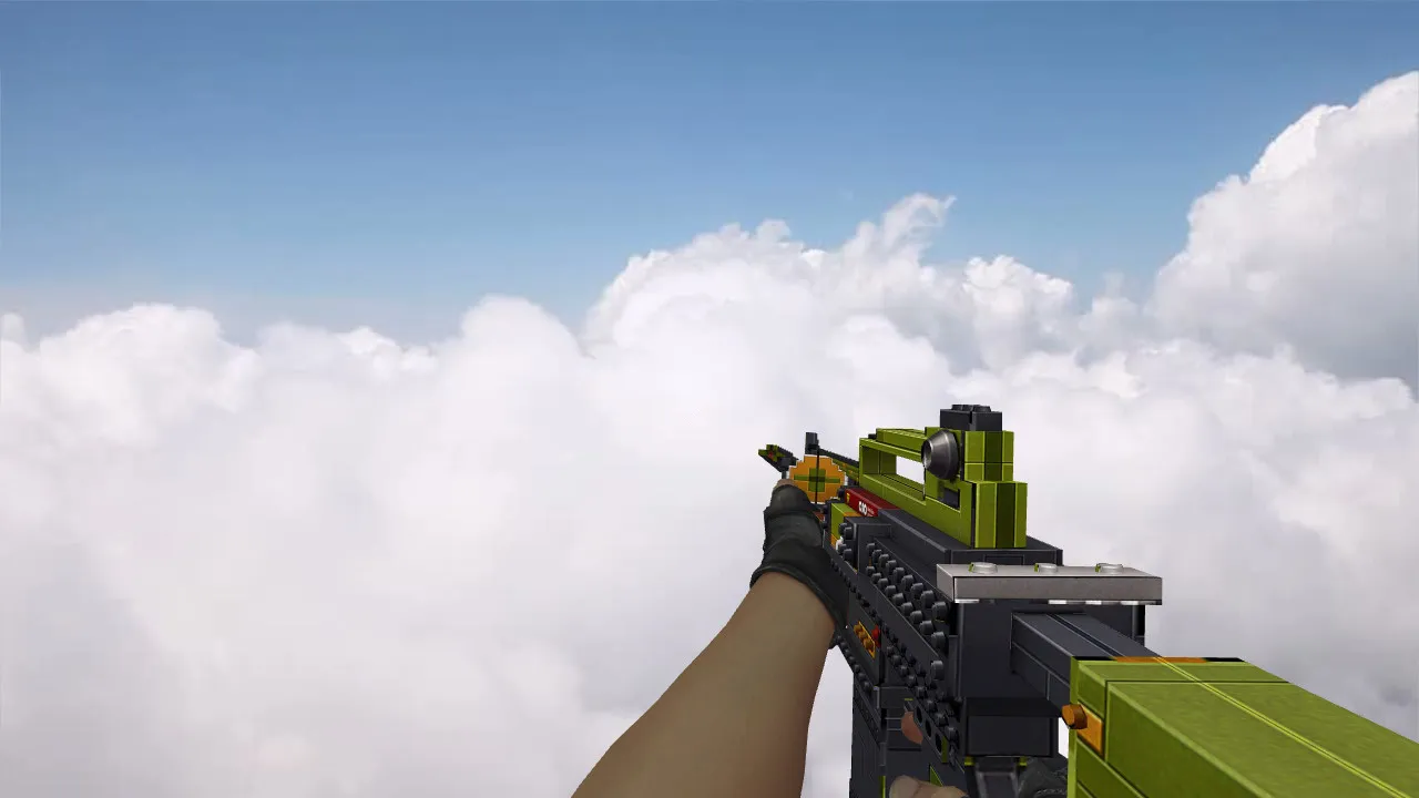 Модель M4A1 LEGO CSGO anims v_ для CS 1.6: w_ p_ модели, звуки, анимация осмотра и текстуры — скриншот 6