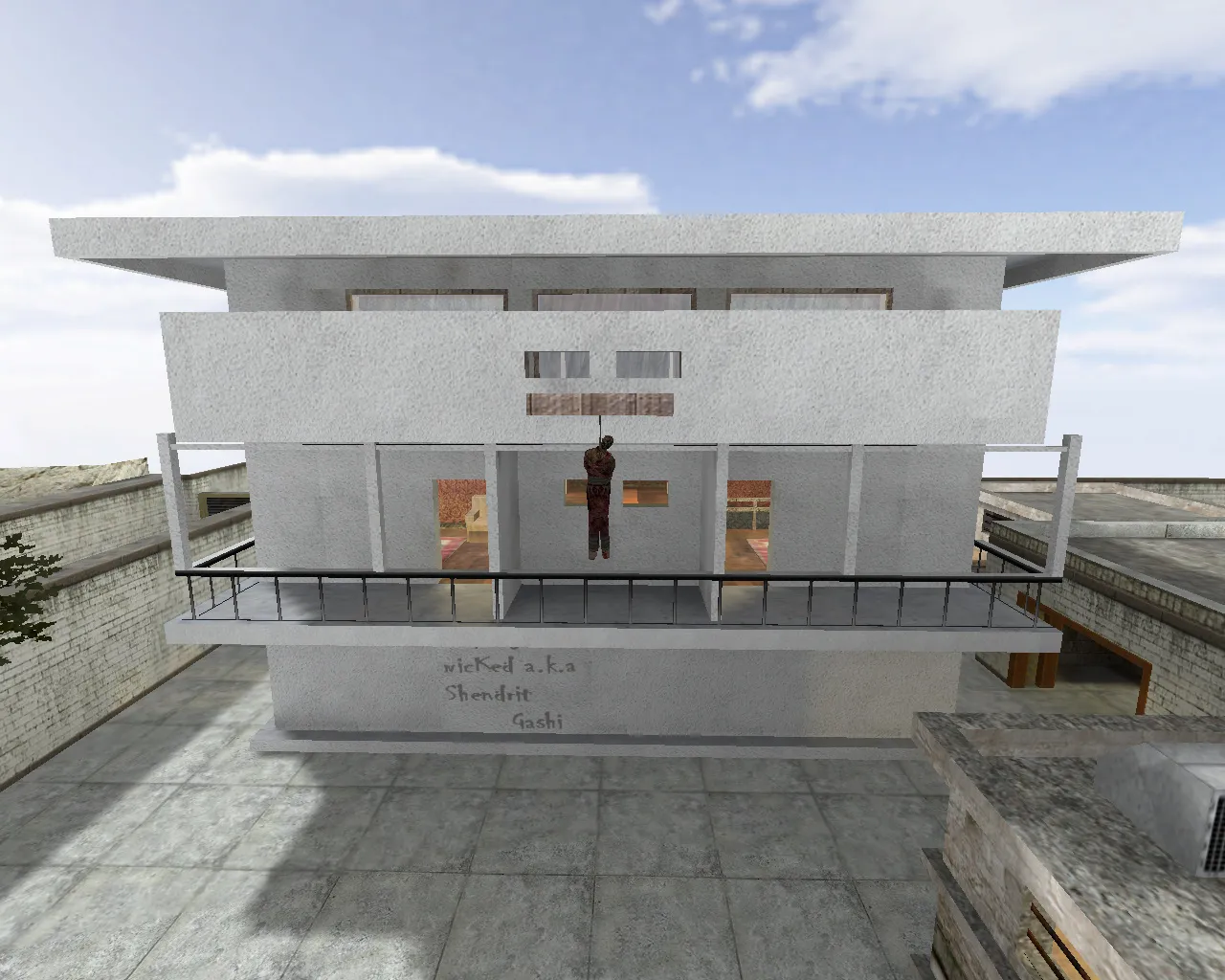 Скачать Карта fy_osama_house для CS 1.6: точки, маршруты, .nav для ботов, оптимизация и баланс - Скриншот