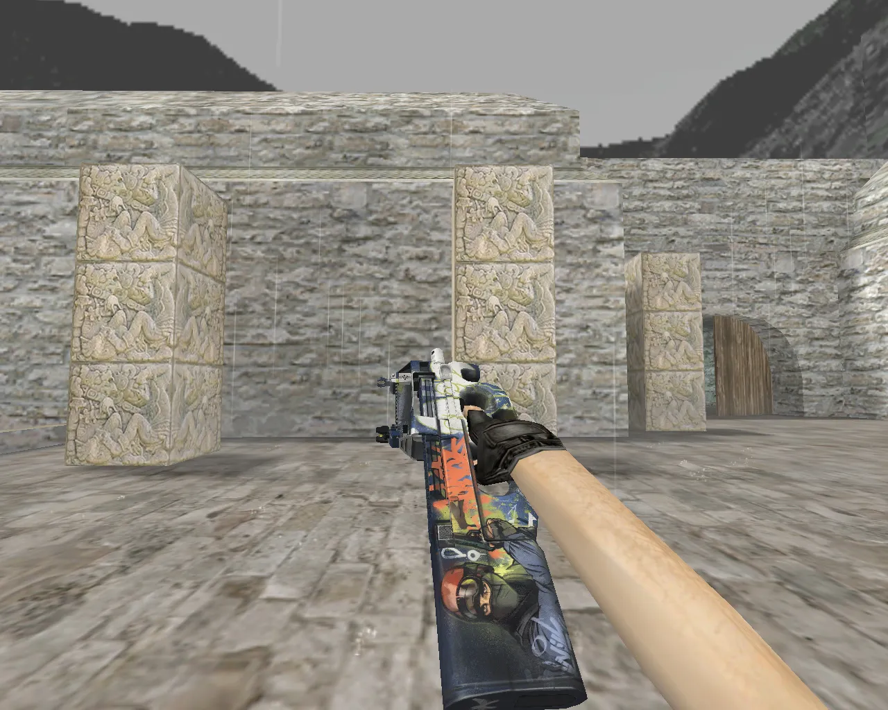 Скачать P90 «Ностальгия» для CS 1.6 - Уникальный скин из CS20 - Скриншот