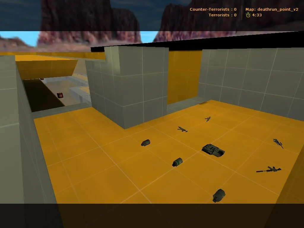 Скачать deathrun_point_v2 для CS 1.6: карта deathrun, точки, маршруты и запуск без проблем - Скриншот