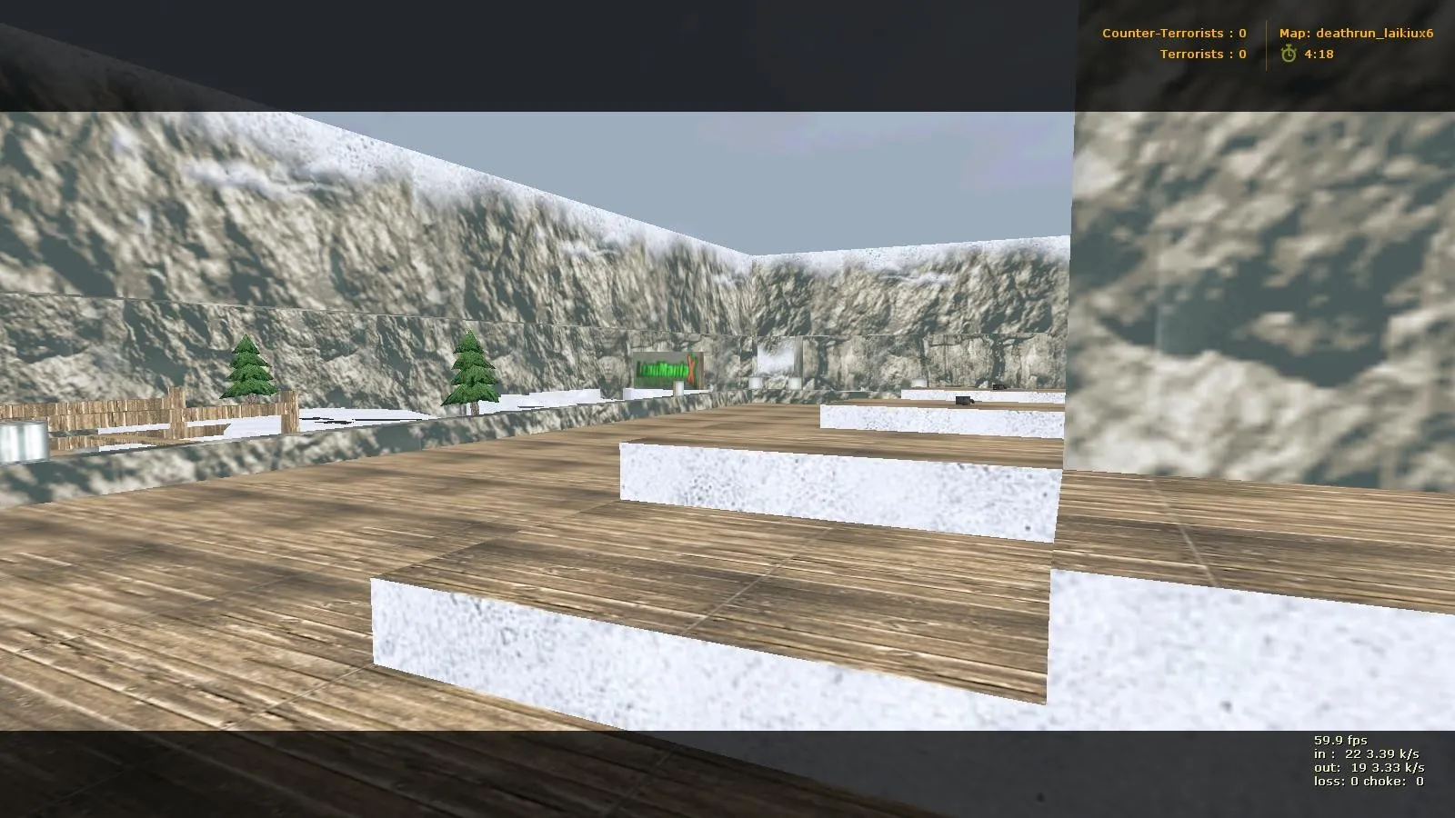 Скачать Карта deathrun_laikiux6 для CS 1.6: точки, .nav для ботов, баланс сторон и настройка под рейты - Скриншот