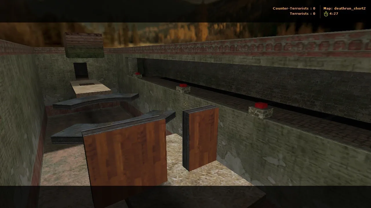 deathrun_short2 для CS 1.6: карта deathrun, тактика за тер/контр, точки и запуск без вирусов — скриншот 2