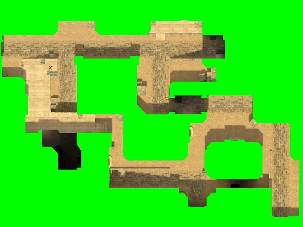 Скачать de_dust2_2x2_ilz — DE карта для CS 1.6: баланс сторон, точки, спавны и нав для ботов - Скриншот
