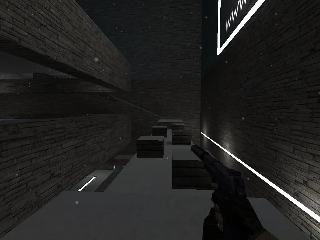 Скачать deathrun_snowstorm_f для CS 1.6: карта для Deathrun, баланс сторон, тактика, оптимизация, .nav и настройка - Скриншот