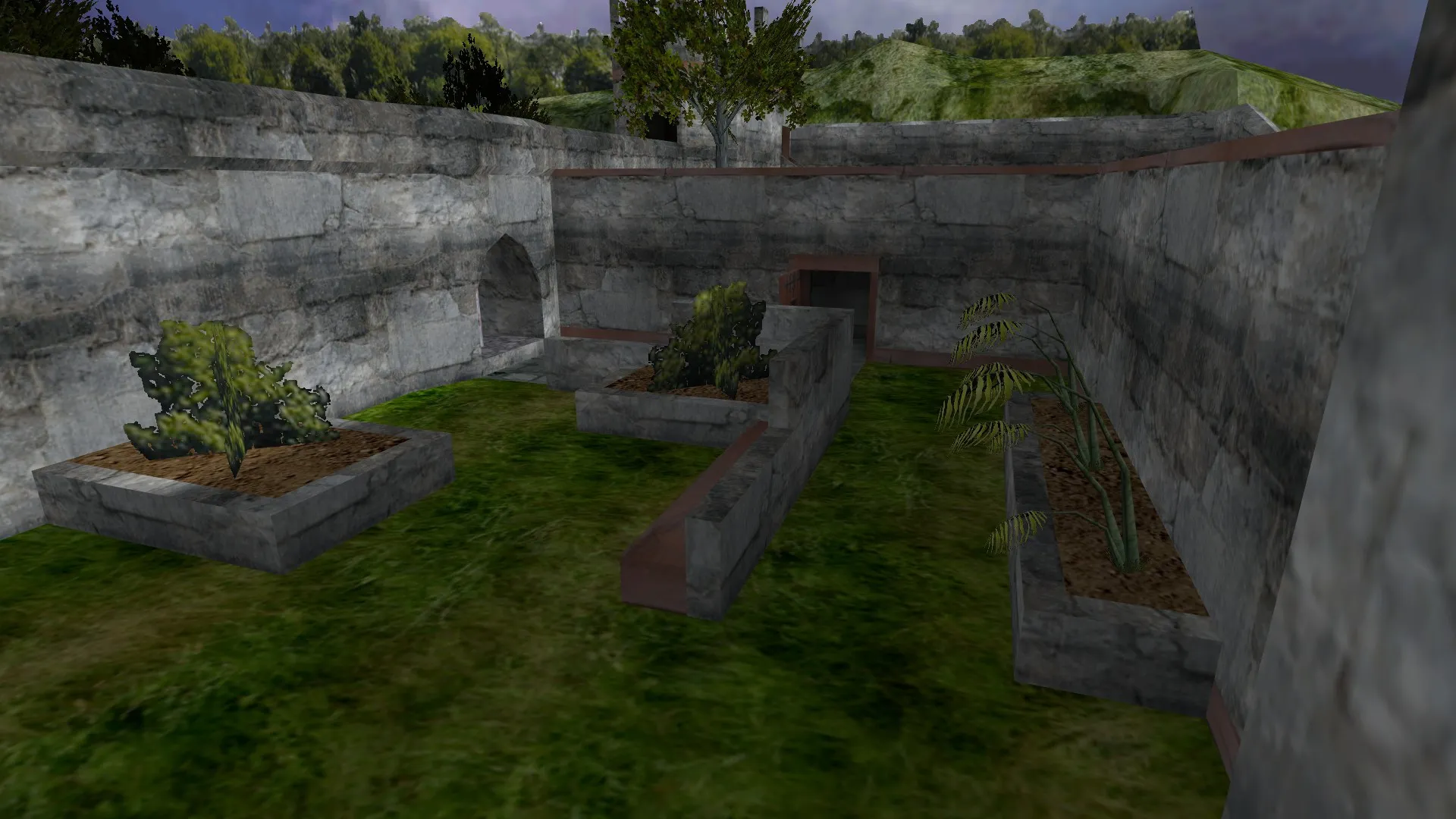Скачать de_cliffcastle для CS 1.6: обзор карты, точки, прохождение, .nav и оптимизация - Скриншот