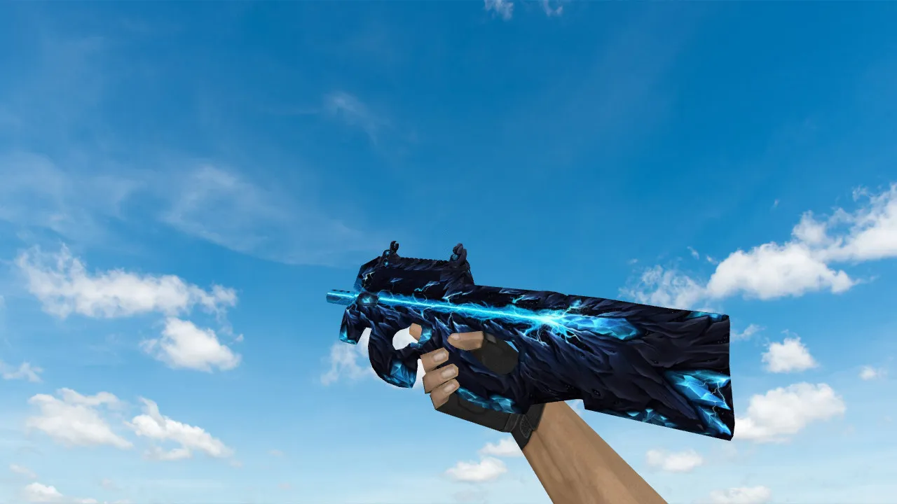 Скачать Модель «P90 Ultrabeam» для CS 1.6: Уникальный скин для оружия - Скриншот