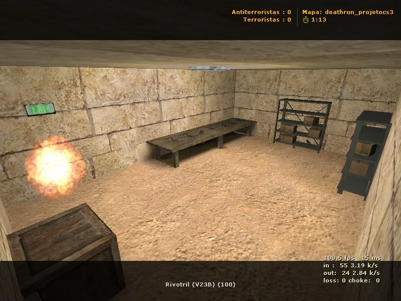 Скачать deathrun_projetocs3 для CS 1.6: карта deathrun, точки, баланс сторон, .nav для ботов и оптимизация - Скриншот