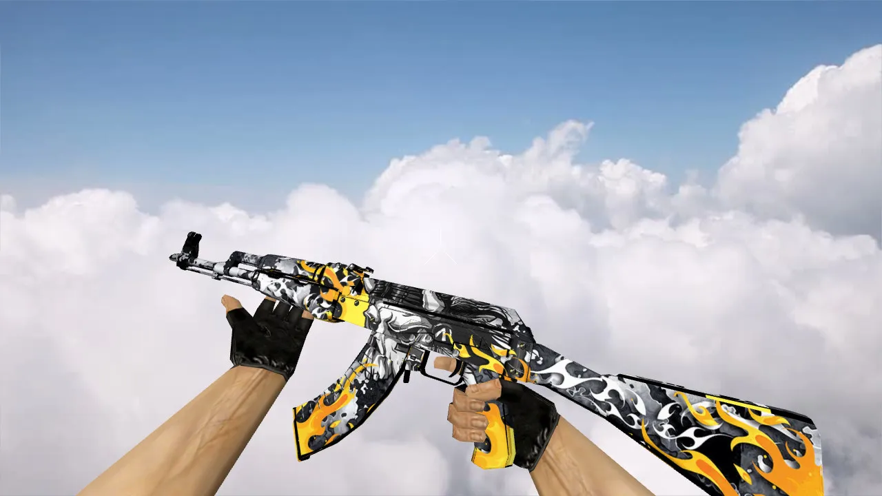 Скачать Модель «AK-47 Firewalker» для CS 1.6 - Уникальный скин и детали - Скриншот