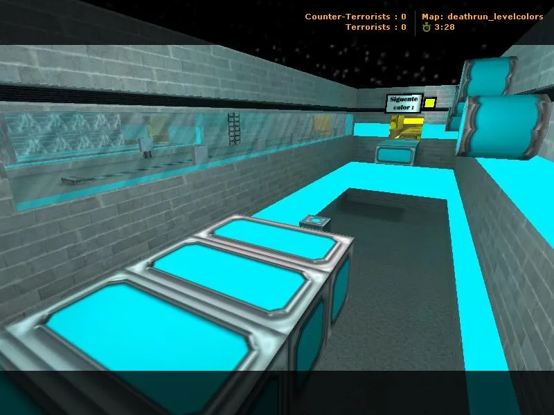 deathrun_levelcolors — карта Deathrun для CS 1.6: точки, рейты, навигация ботов и настройка — скриншот 4