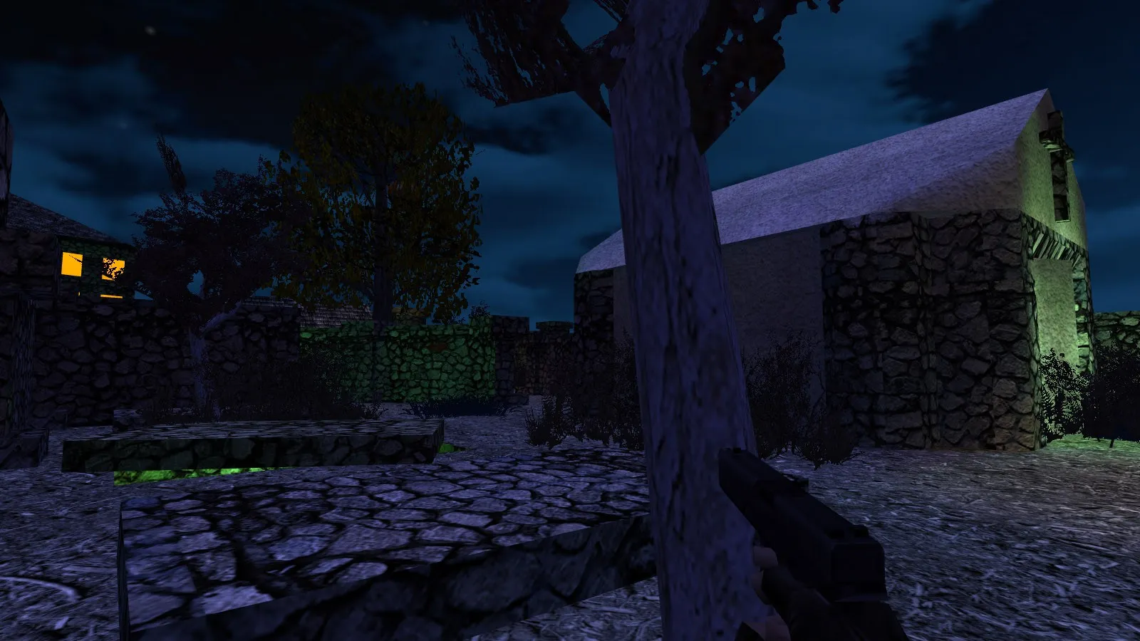 Карта de_halloween_night для CS 1.6: баланс сторон, точки, .nav для ботов, оптимизация wpoly/epoly — скриншот 10