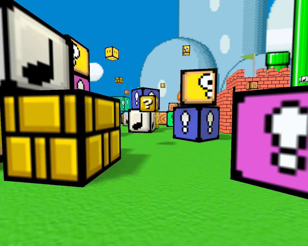 Скачать fy_marioblocks2 карта для CS 1.6: точки, раунды, .nav для ботов и оптимизация - Скриншот
