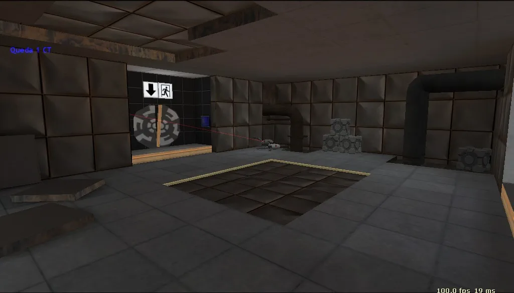 Скачать deathrun_aperture2 — карта для CS 1.6: точки, раунды, .nav и оптимизация - Скриншот
