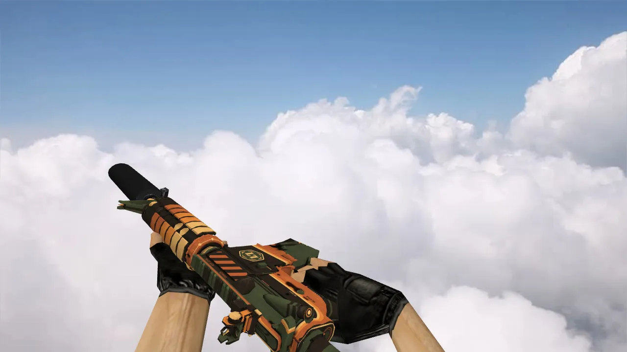 Скачать Модель «M4A4 Nucleus» v_m4a1p для CS 1.6: звуки, анимация осмотра, текстуры и настройка оружия - Скриншот