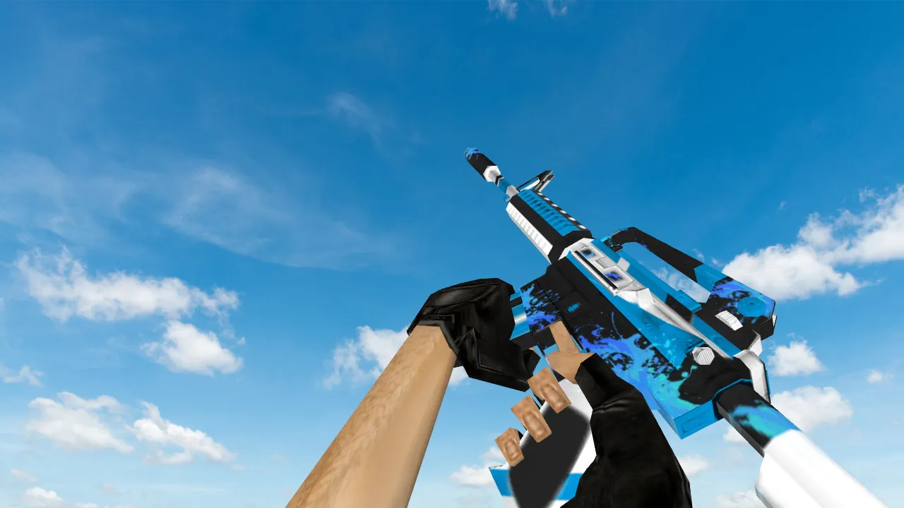 Скачать Модель M4A1 Condor v_m4a1_condor для CS 1.6: звуки, анимация осмотра и качество текстур - Скриншот
