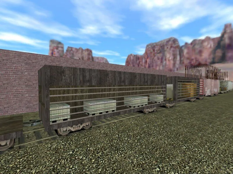 Скачать deathrun_terrortrain для CS 1.6: карта с ловушками, раундами и маршрутом терроров, .nav, балансом и оптимизацией - Скриншот
