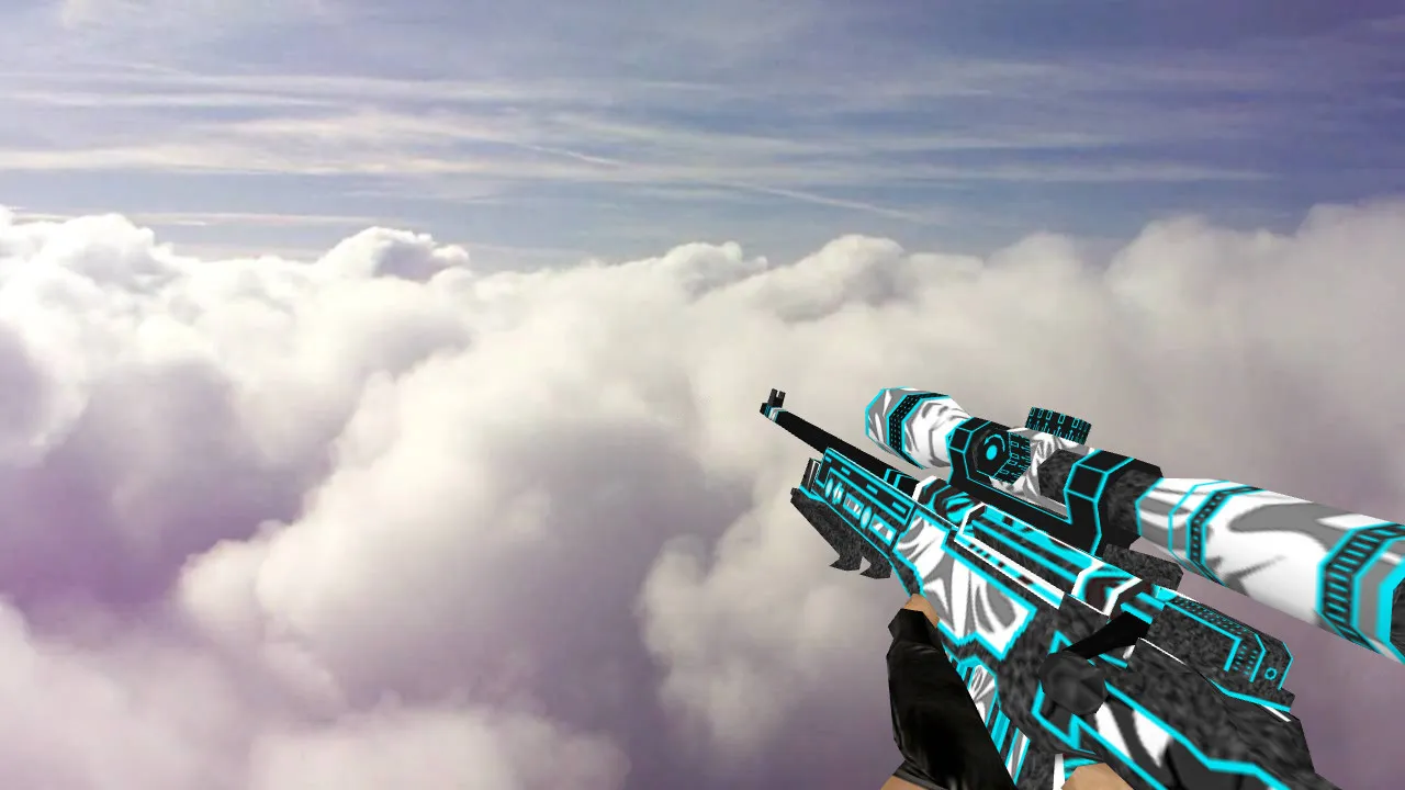 Скачать Стандартный AWP Снежный вихрь для CS 1.6 - Модели оружия - Скриншот