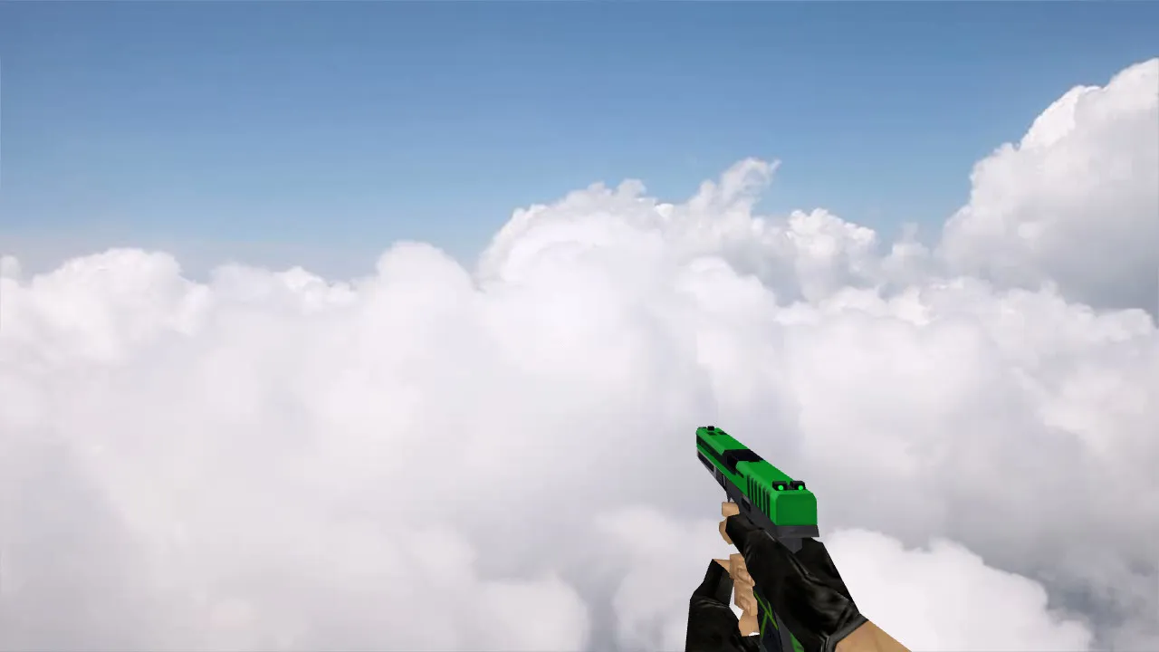Скачать Модель «Glock Green Skin» для CS 1.6 - Качественная замена - Скриншот