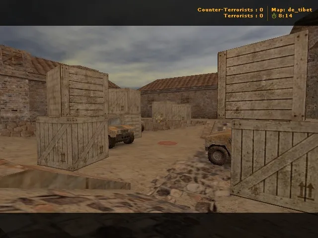 Карта de_tibet для CS 1.6: Тактические возможности и оптимизация — скриншот 2