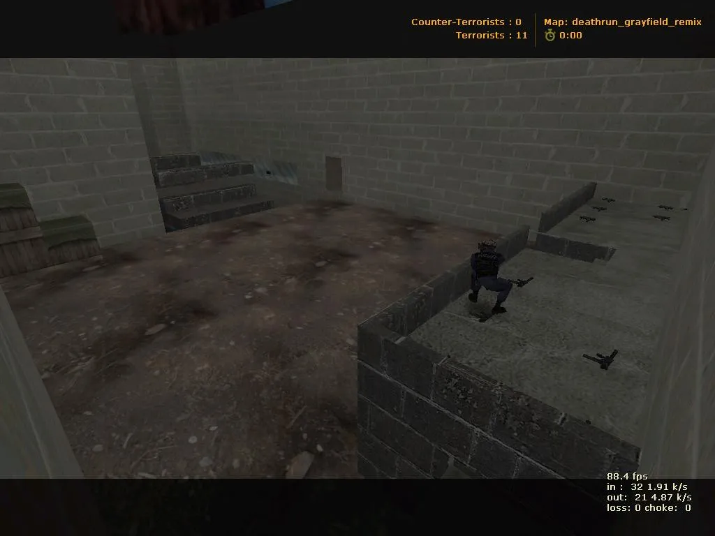 deathrun_grayfield_remix для CS 1.6: тактика, баланс и запуск без ошибок — скриншот 6