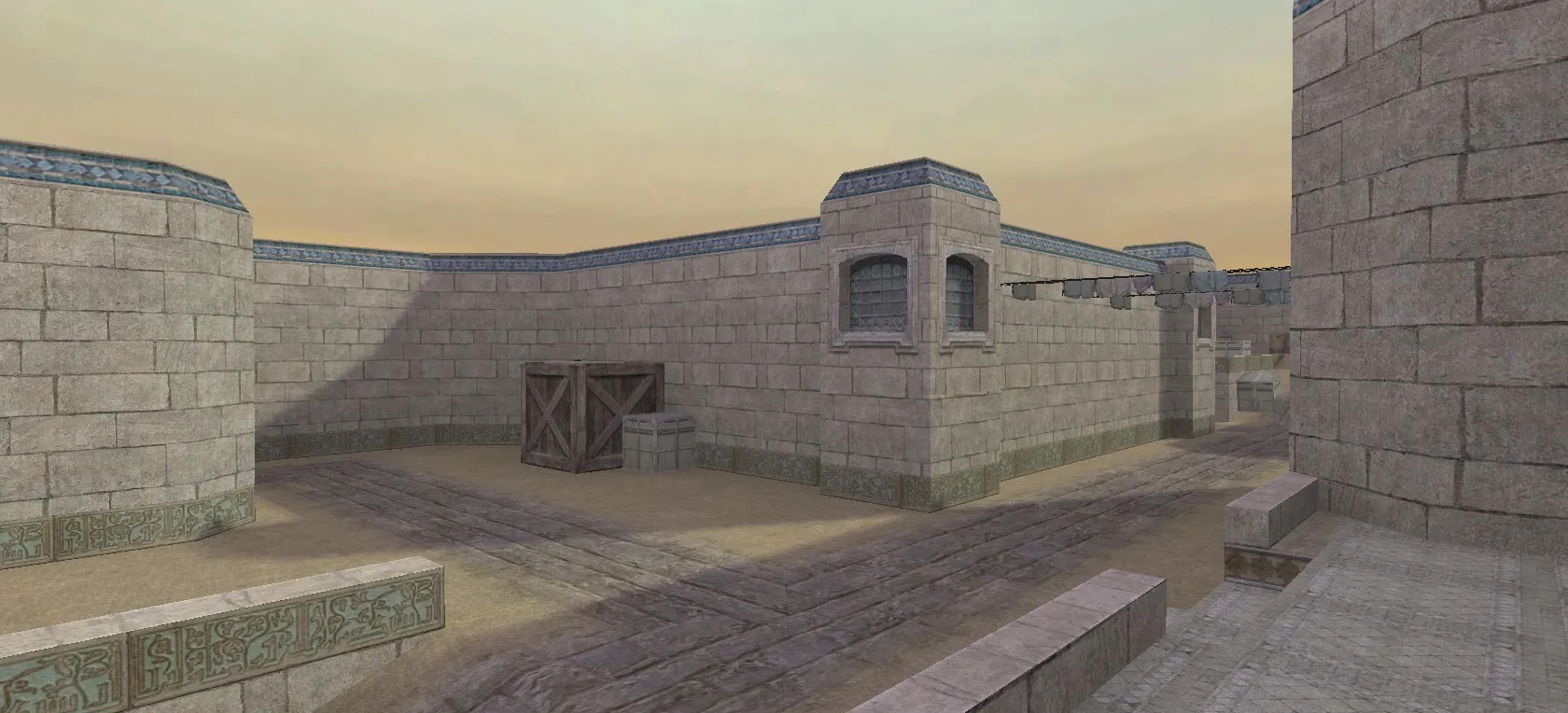 Скачать de_dust2_xbox для CS 1.6: карта, точки, тактика за CT/T, .nav для ботов, оптимизация wpoly - Скриншот
