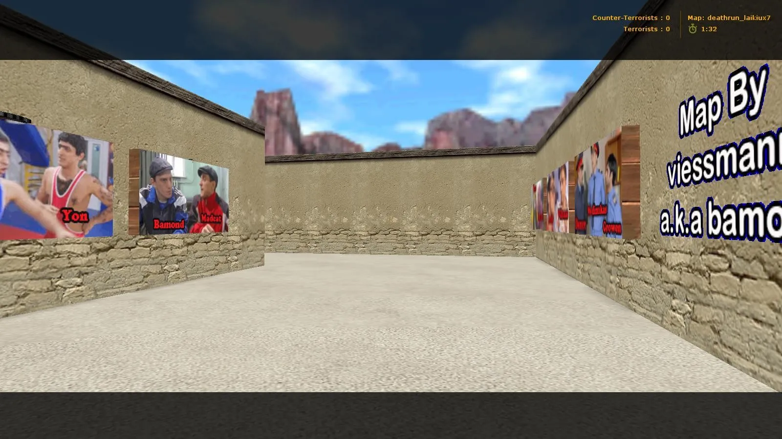 Скачать deathrun_laikiux7 для CS 1.6: точки, боты .nav, оптимизация wpoly/epoly, установка карты без риска - Скриншот