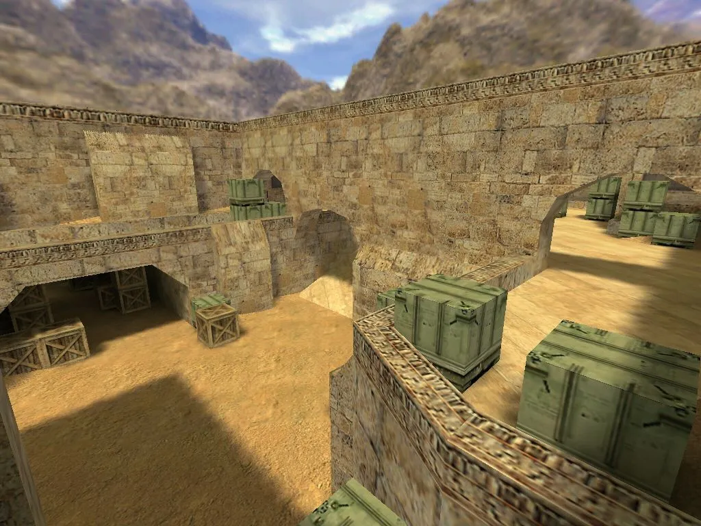 Скачать Карта de_sandrush для CS 1.6: подробный анализ и стратегии - Скриншот