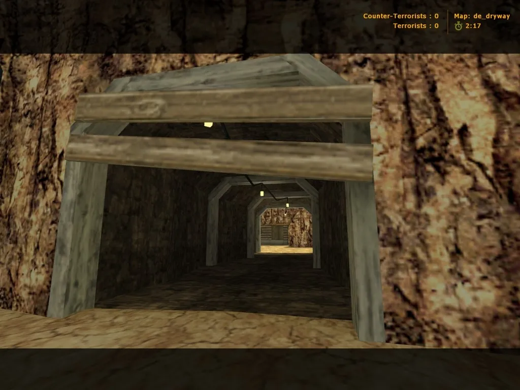 Скачать de_dryway_original для CS 1.6 — карта DE с боевыми точками, балансом сторон и оптимизацией под FPS - Скриншот