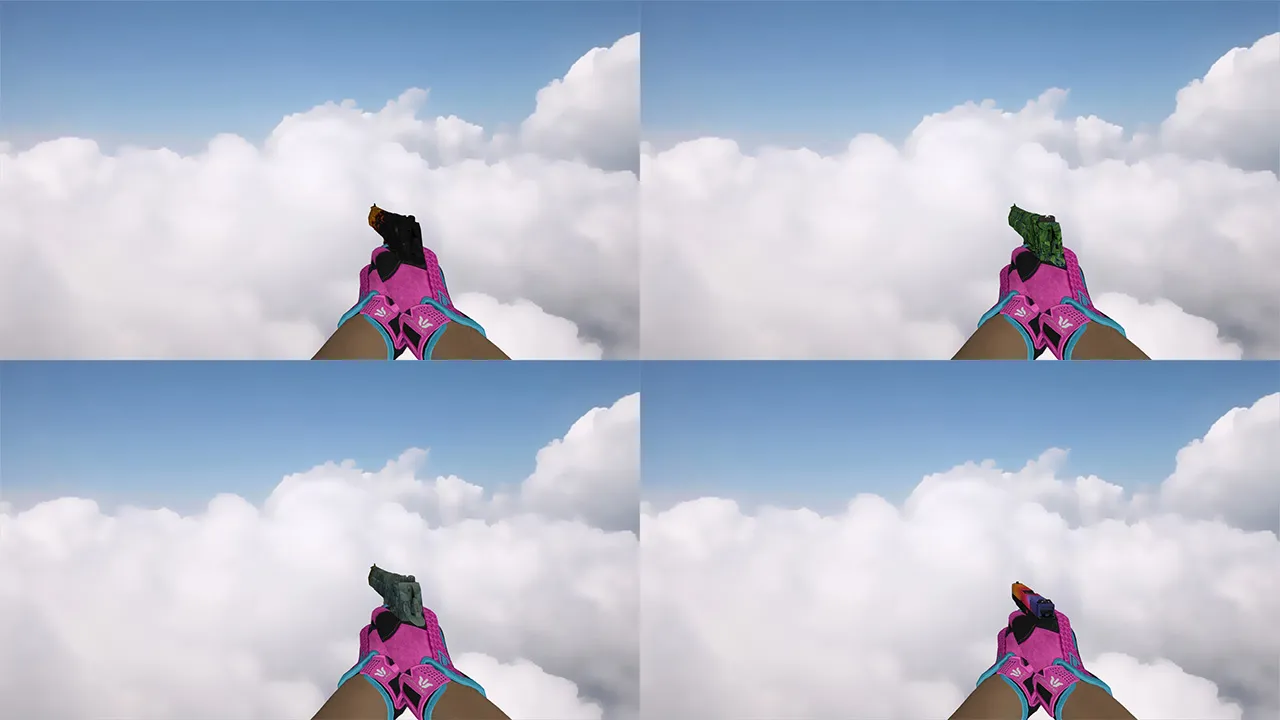 Скачать Пак оружия с перчатками Порок для CS 1.6: v_ и p_ модели, звуки, анимация осмотра, качество текстур - Скриншот