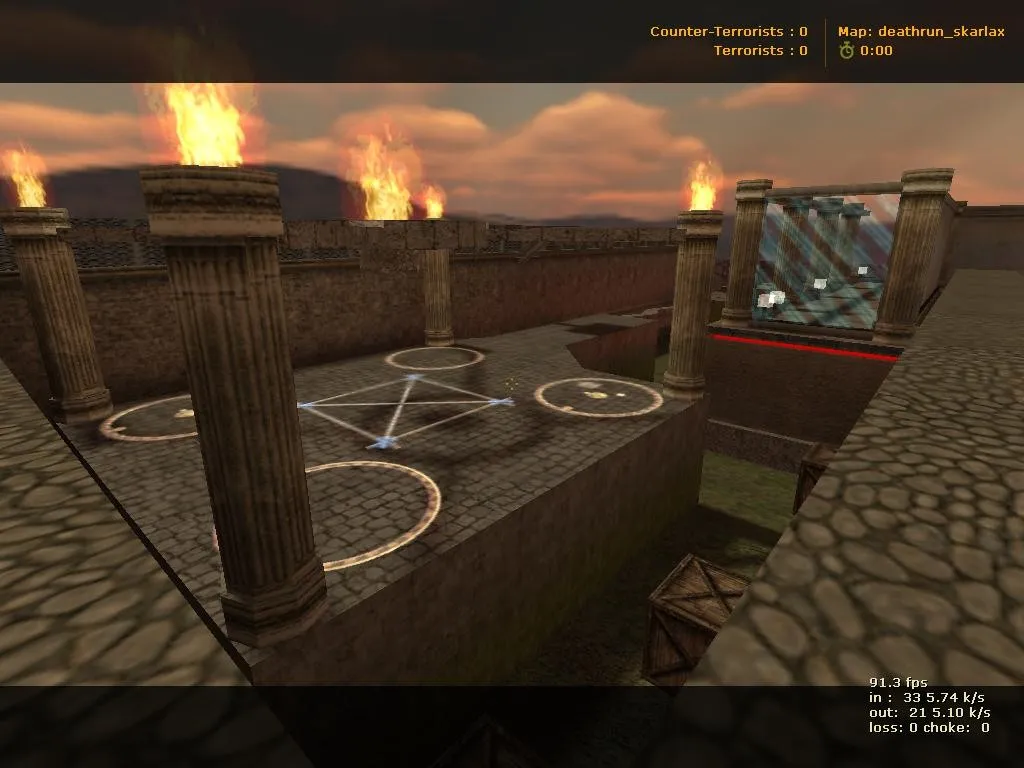 deathrun_skarlax для CS 1.6: тактика за терр/контр, точки, настройка ботов, .nav и оптимизация — скриншот 7