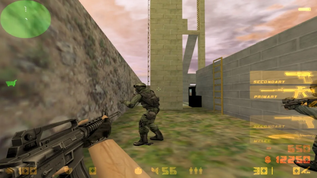 Скачать Карта cs_mansion_hightower для CS 1.6: тоннели, вышка под AWP, ходы и баланс сторон - Скриншот