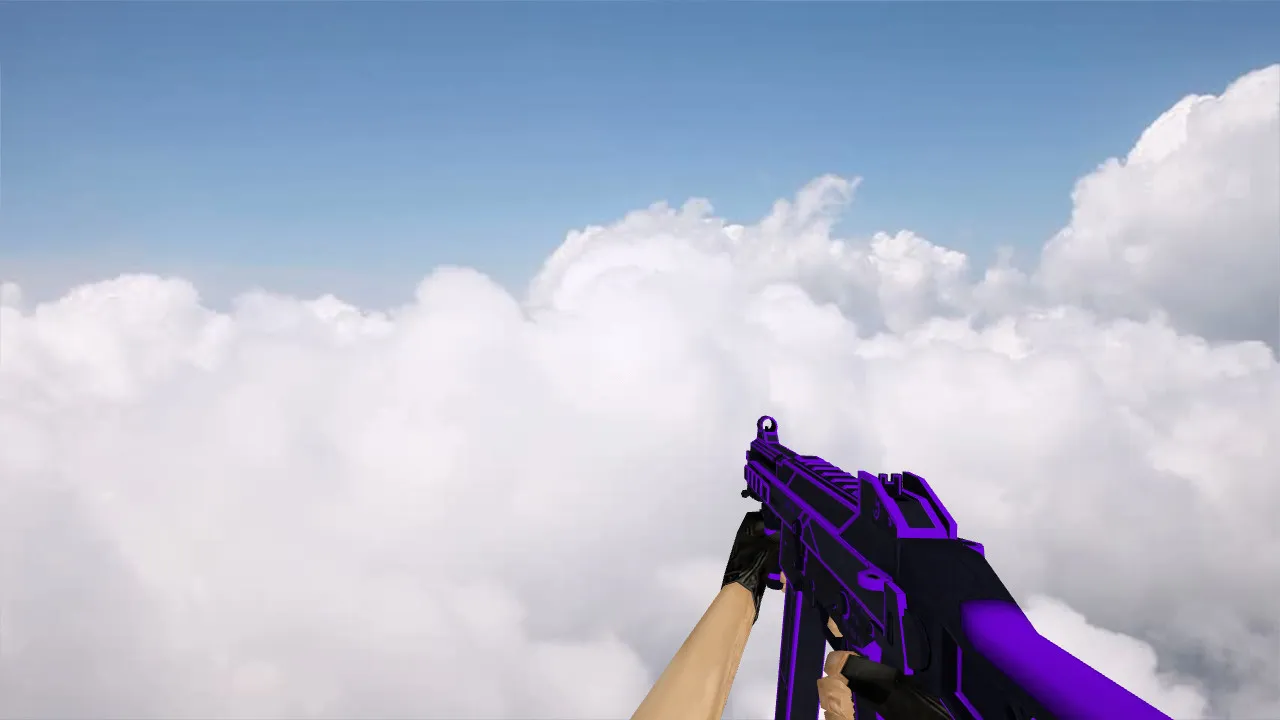 Скачать Модель UMP-45 Bee Sting Purple для CS 1.6 - Скриншот