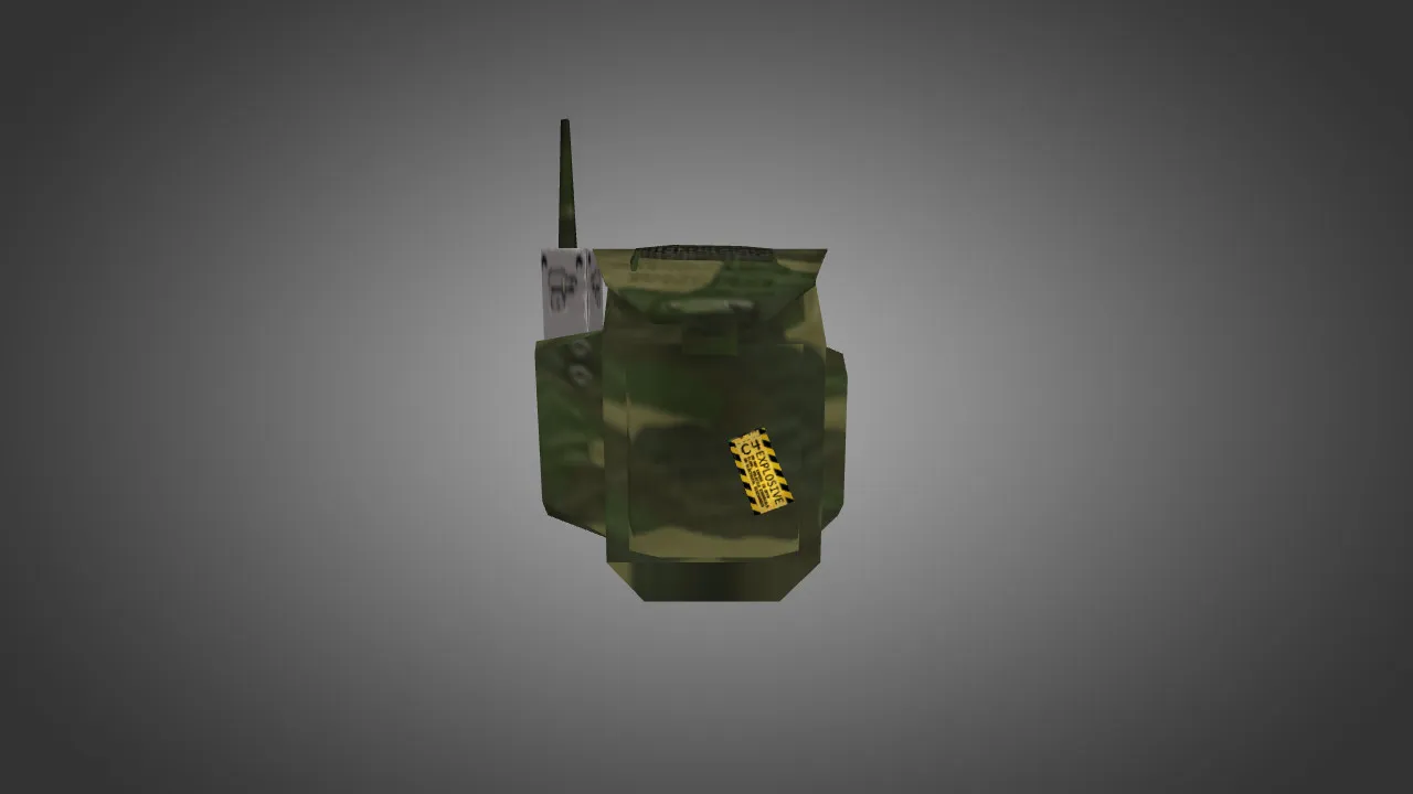 Скачать Модель «Рюкзак в камуфляже» для CS 1.6: v_, p_, w_ модели, звук, анимация осмотра и текстуры - Скриншот