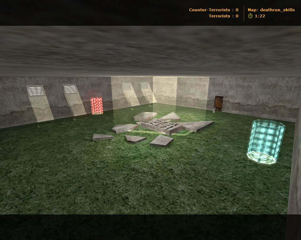 Скачать deathrun_skills для CS 1.6 — карта, точки, маршруты и .nav для ботов - Скриншот