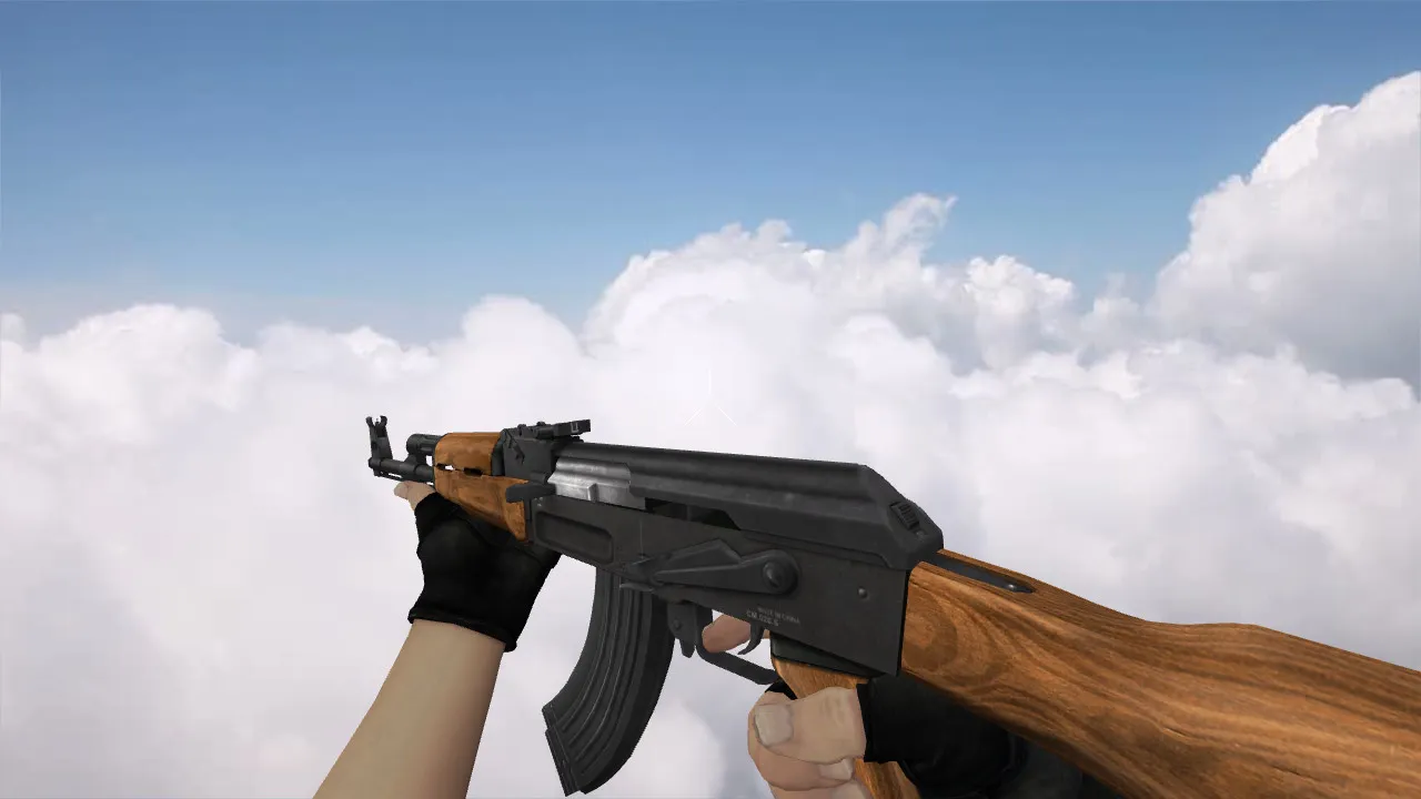 Скачать Модель «Classic-Offensive AK-47» (v_ и p_ модели) для CS 1.6: звуки, осмотр, текстуры - Скриншот