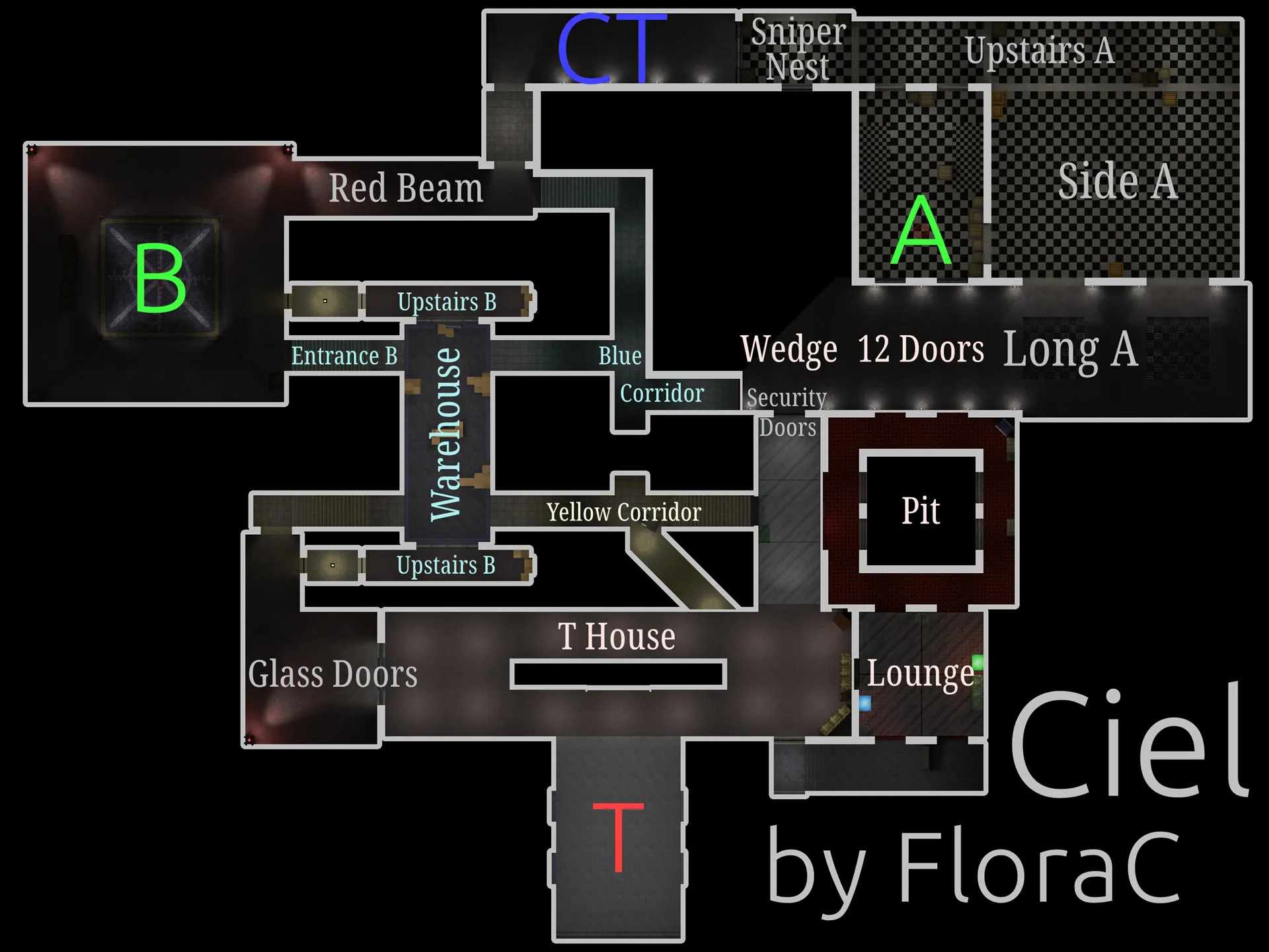 de_ciel_c1 карта для CS 1.6: точки, раунды, оптимизация и .nav для ботов — скриншот 9