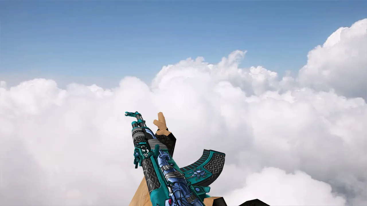 Модель «AK-47 Anubis Blue» для CS 1.6 - Качество и Уникальность — скриншот 3