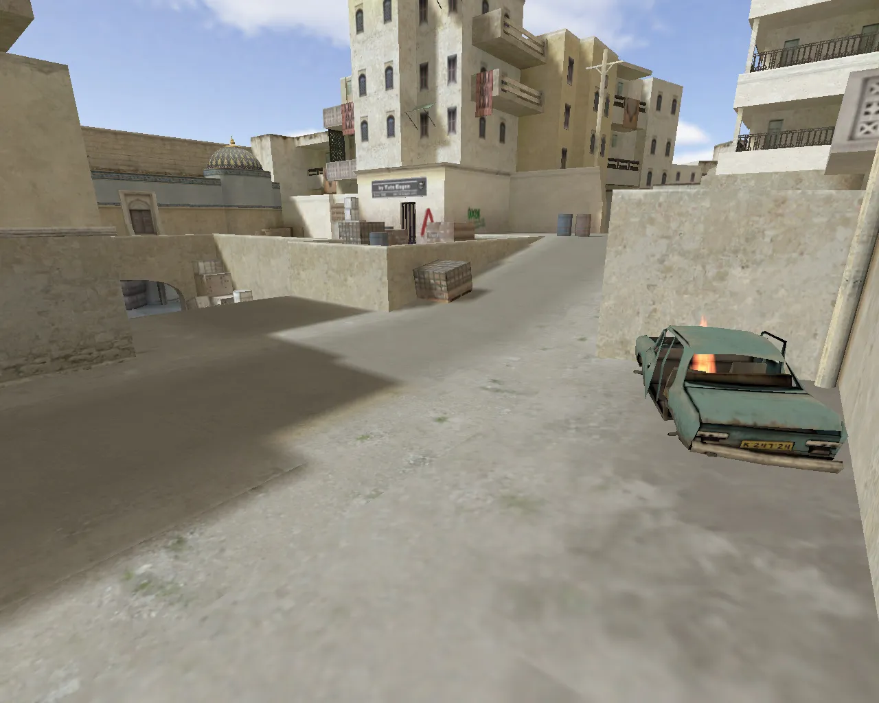 Скачать css_dust2_go — DE карта для CS 1.6: точки, тактика, .nav, оптимизация wpoly/epoly - Скриншот