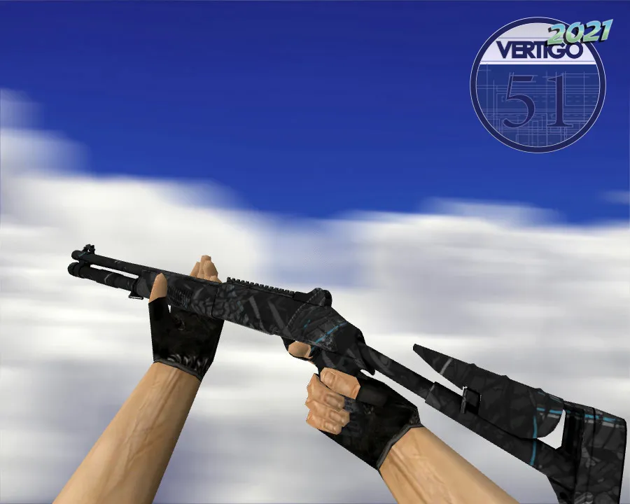 Скачать XM1014 | Синие покрышки (Blue Tire) для CS 1.6 - Скриншот