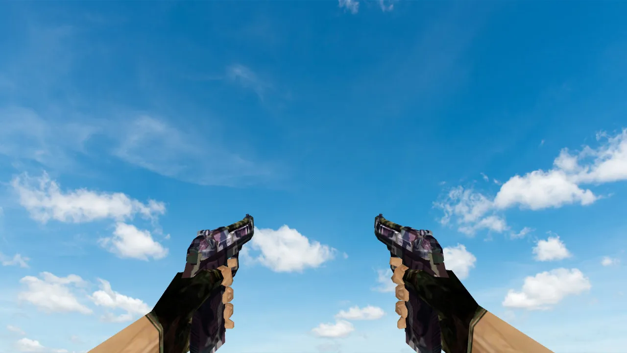 Пак моделей оружия «Полный пак камуфляж оружия» для CS 1.6: v_, p_, w_ модели, звуки, анимация осмотра — скриншот 6