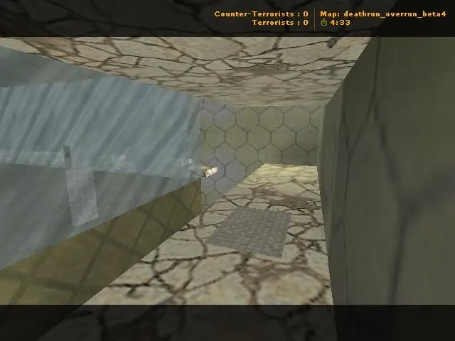 Скачать deathrun_overrun_beta4 для CS 1.6: карта deathrun с точками, ловушками и .nav для ботов - Скриншот
