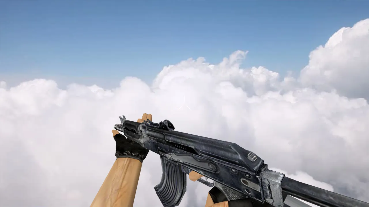 Скачать Модель AK-47 Stalker (v_ p_ w_) для CS 1.6: звуки, анимация осмотра, текстуры - Скриншот