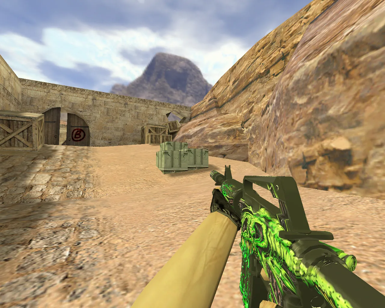 Скачать Модель «M4A1 Токсичный» для CS 1.6: v_ и p_ модели, звуки, анимация осмотра и текстуры - Скриншот