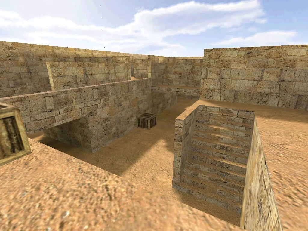 Карта de_quickdust для Counter-Strike 1.6: тактика и детали — скриншот 6