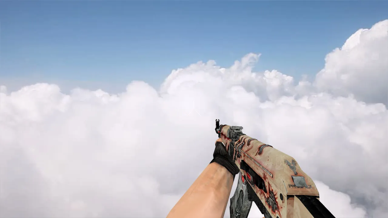Скачать Модель «AK-47 Payback» v_ p_ w_ для CS 1.6: звук, анимация осмотра, качество текстур - Скриншот