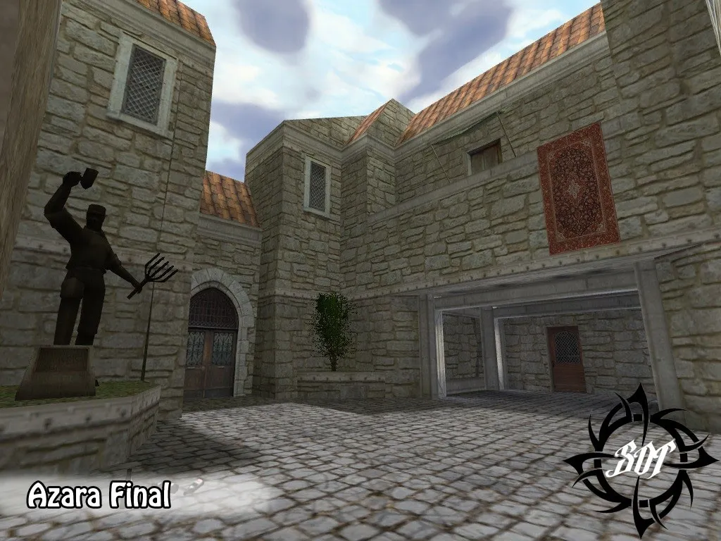 Скачать de_azara_final для CS 1.6: тактика за Т и КТ, точки, .nav, оптимизация карты - Скриншот