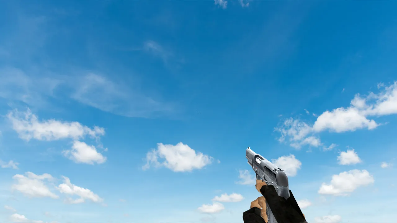 Пак моделей оружия «Default Weapons Chromed» для CS 1.6: v_, p_, w_ модели, звуки, анимация осмотра и текстуры — скриншот 8