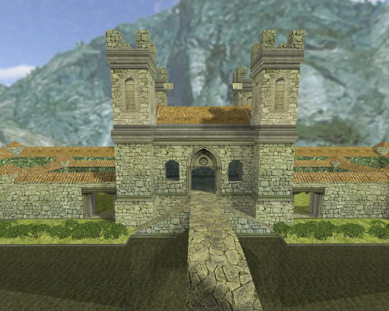 Скачать Карта fy_white_castle для CS 1.6: точки, раунды, .nav, оптимизация и быстрые входы - Скриншот