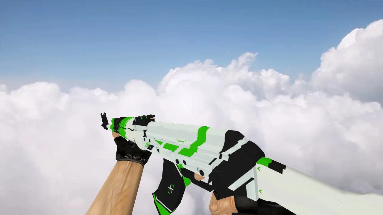 Скачать Модель 'AK-47 Green Asiimov' для CS 1.6 - Новая Эстетика - Скриншот