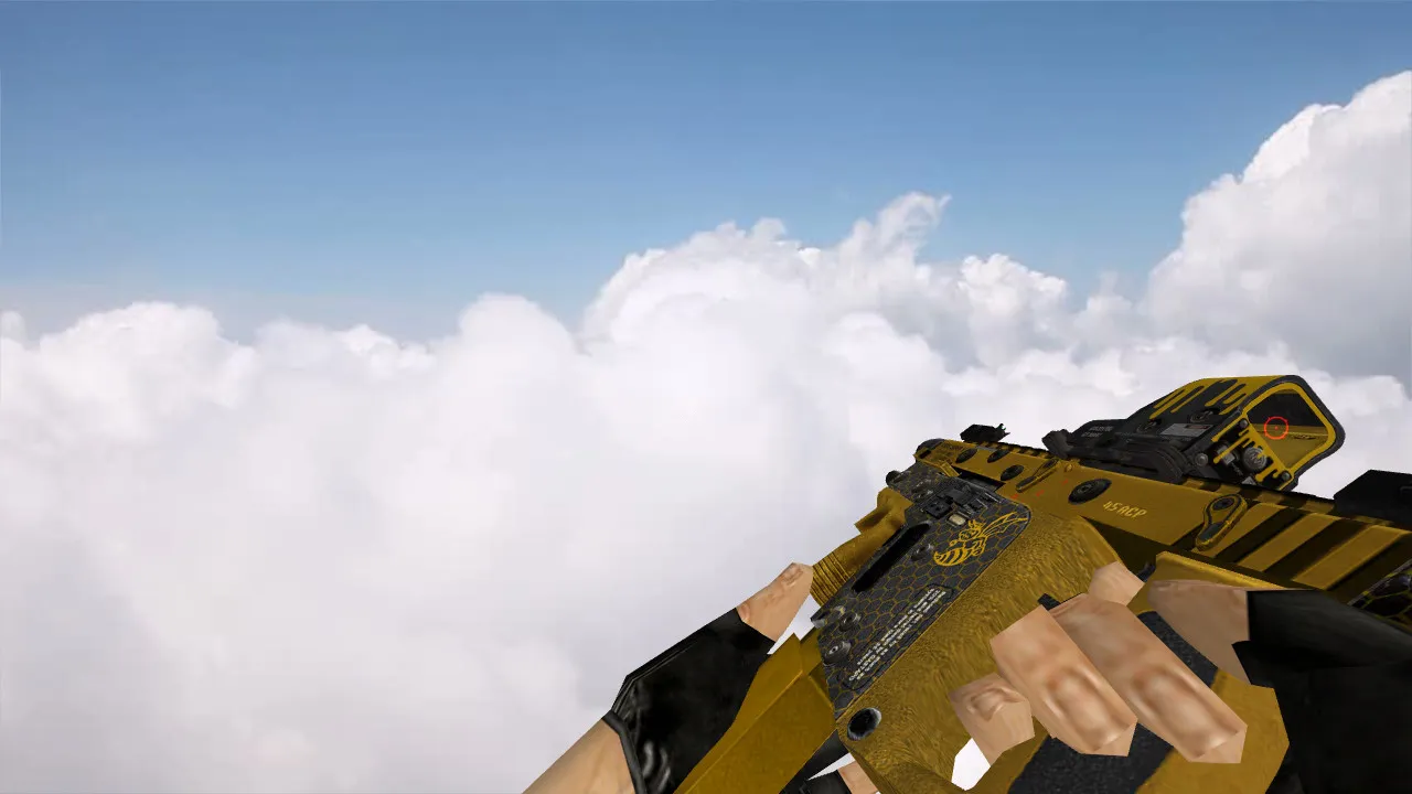 Скачать Модель UMP-45 «SF2 Kriss Sv Bee» для CS 1.6: Погрузись в детали - Скриншот
